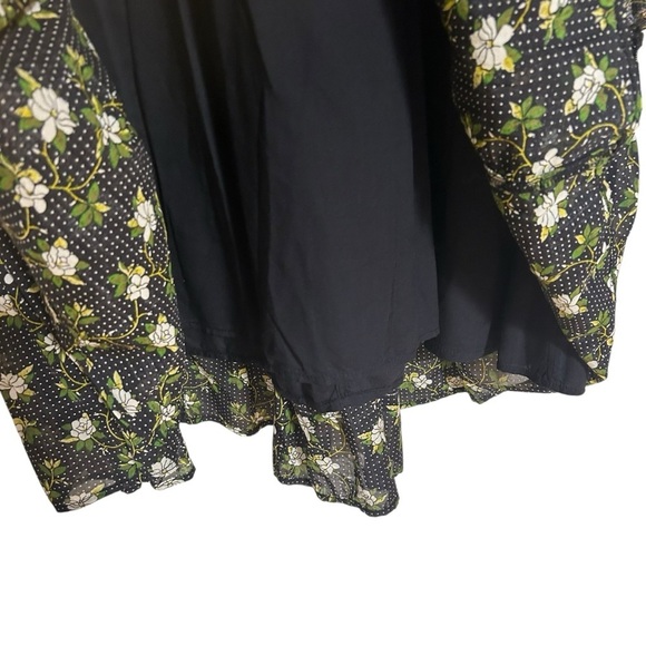 Anthropologie Karoline Tiered Maxi Dress Long Sleeve Ditsy Floral size 14 Boho - Picture 11 of 16